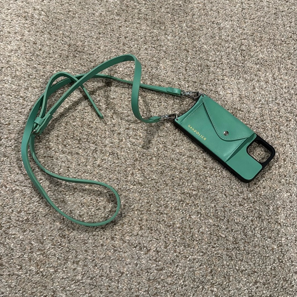 Bandolier Green Crossbody Phone Case